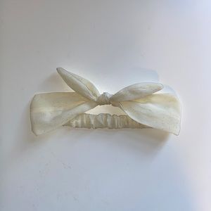 Cream Bow Headband
